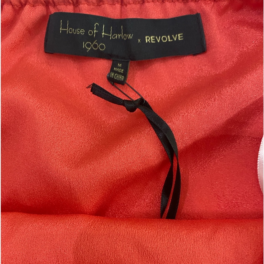 🆕 House of Harlow 1960 x Amari Coral Halter Neck Mini Dress SZ M - Picture 4 of 9